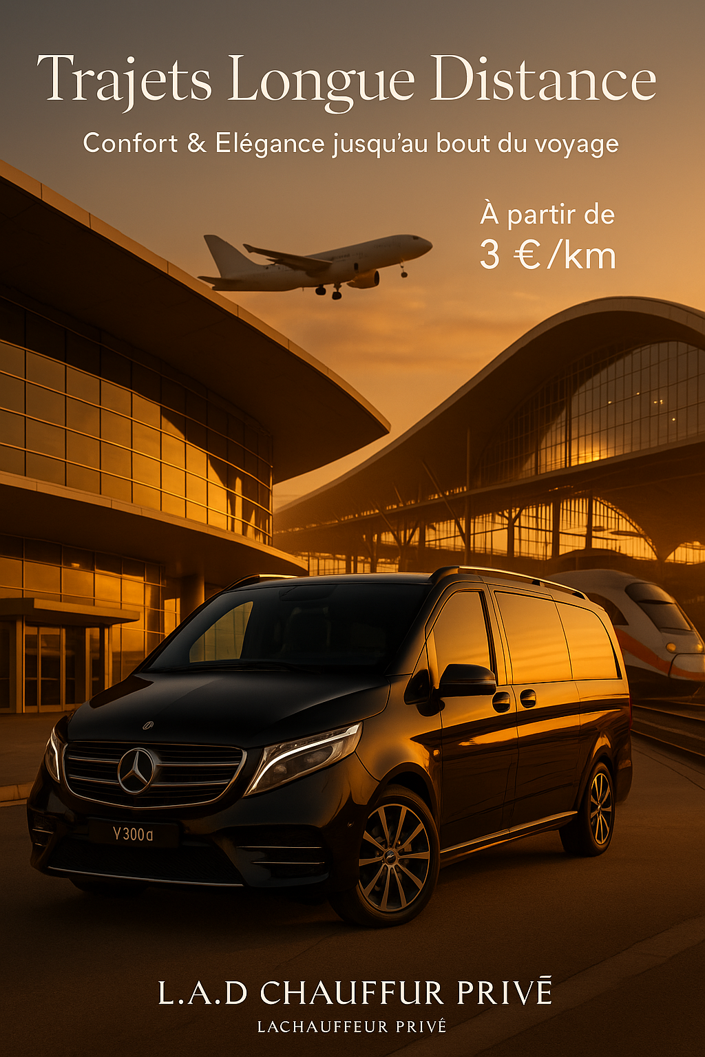 Trajets longue distance - Mercedes aéroport et gare